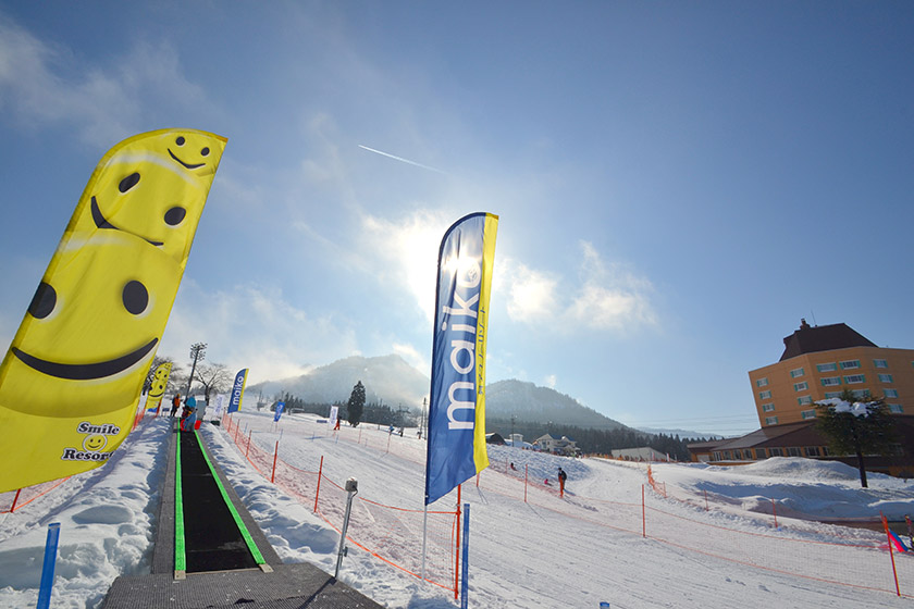 スノーエスカレーター常設でラクラク雪遊び