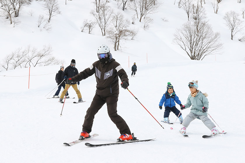 スキーヤー専用ゲレンデの利点を生かして安心・安全