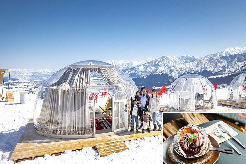 スキーを履かなくても楽しめる「ザ・ヴェランダ石打丸山」